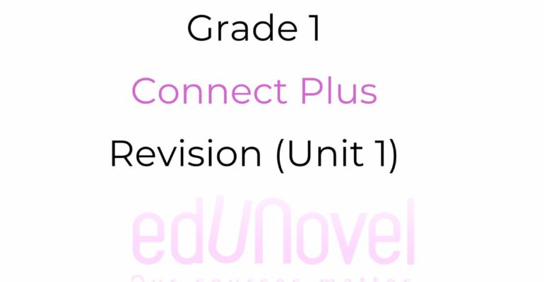 Connect Grade 1 Revision (2)