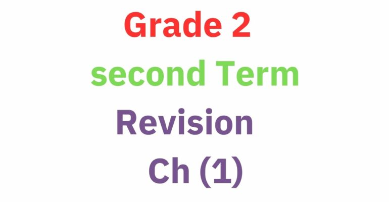 Mathematics G2 , second term Revision Ch (1) (60)